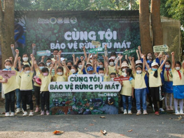 Tổ chức chương trình trải nghiệm thiên nhiên tại Vườn quốc gia Pù Mát cho gần 500 thành viên câu lạc bộ “Cùng em bảo vệ rừng Pù Mát”