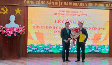 Lễ Công bố Quyết định bổ nhiệm Giám đốc Sở Nông nghiệp và PTNT Nghệ An