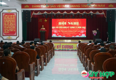 Hội nghị báo cáo viên tháng 11, định hướng tuyên truyền tháng 12