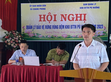 Hội nghị quản lý bảo vệ rừng vùng đệm Khu BTTN Pù Huống  năm 2023