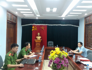 Công an huyện Quỳ Hợp kiểm tra an toàn về công tác phòng cháy, chữa cháy và cứu nạn, cứu hộ tại trụ sở đơn vị Ban quản lý khu bảo tồn thiên nhiên Pù Huống