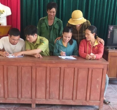 Thực hiện chi trả dịch vụ môi trường rừng – Thực hiện chia sẻ lợi ích để  bảo vệ rừng hiệu quả và bền vững tại Ban quản lý khu BTTN Pù Huống.
