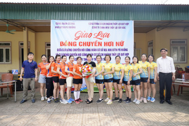 Toạ đàm - Giao lưu bóng chuyền hơi nữ nhân dịp kỷ niệm ngày  Quốc tế phụ nứ 8/3 của CĐCS BQL Khu BTTN Pù Huống.