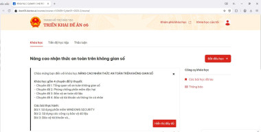 BQL Khu BTTN Pù Huống thực hiện giải pháp an toàn trên không gian số