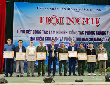 Ban quản lý khu bảo tồn thiên nhiên Pù Huống hoàn thành xuất sắc nhiệm vụ chính trị và an sinh xã hội năm 2024 trên địa bàn huyện Tương Dương